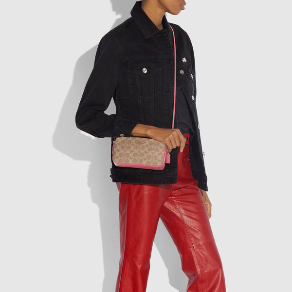 Kira Crossbody In Colorblock Signature Canvas-Image wrong/keep it draft