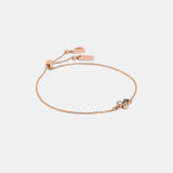 Coach-Mini Tea Rose Cluster Slider Bracelet-91351-Rose Gold/Multi