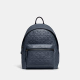 CH762-Charter Backpack 24 In Signature Leather-Denim