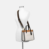 C3461-Field Tote 22 In Colorblock With Coach Badge-B4/Chalk Multi