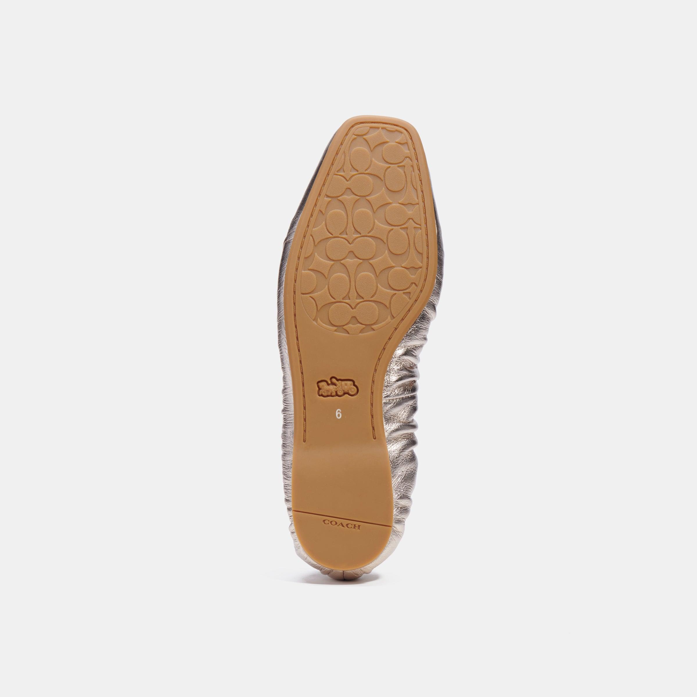 Coach 2024 snakeskin flats