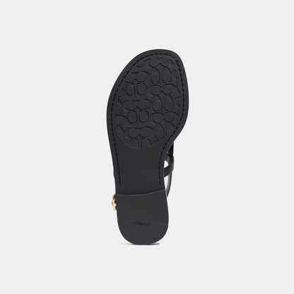 coach-JOSIE LEATHER SANDAL-C8923-Black