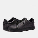 CG999-Lowline Low Top Sneaker In Signature Canvas-Charcoal/Grey