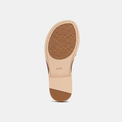 CI202-Ina Sandal In Signature Jacquard-Maple/Oak