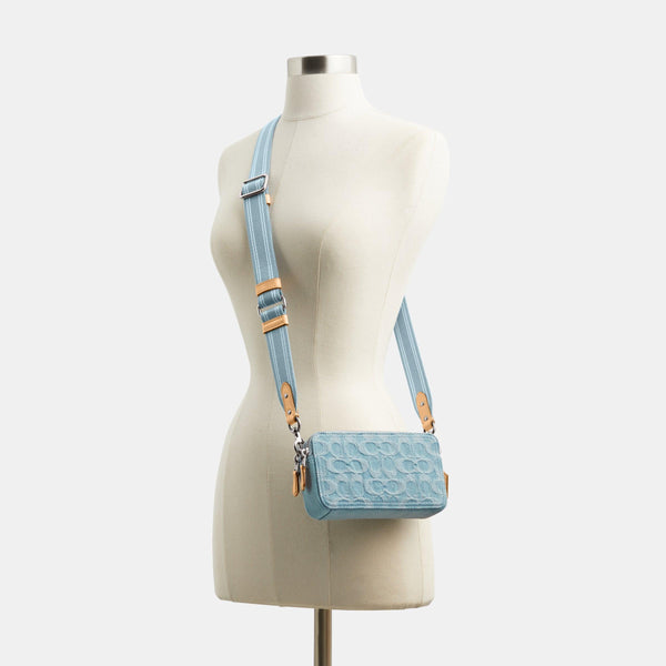 Kira Crossbody In Signature Denim