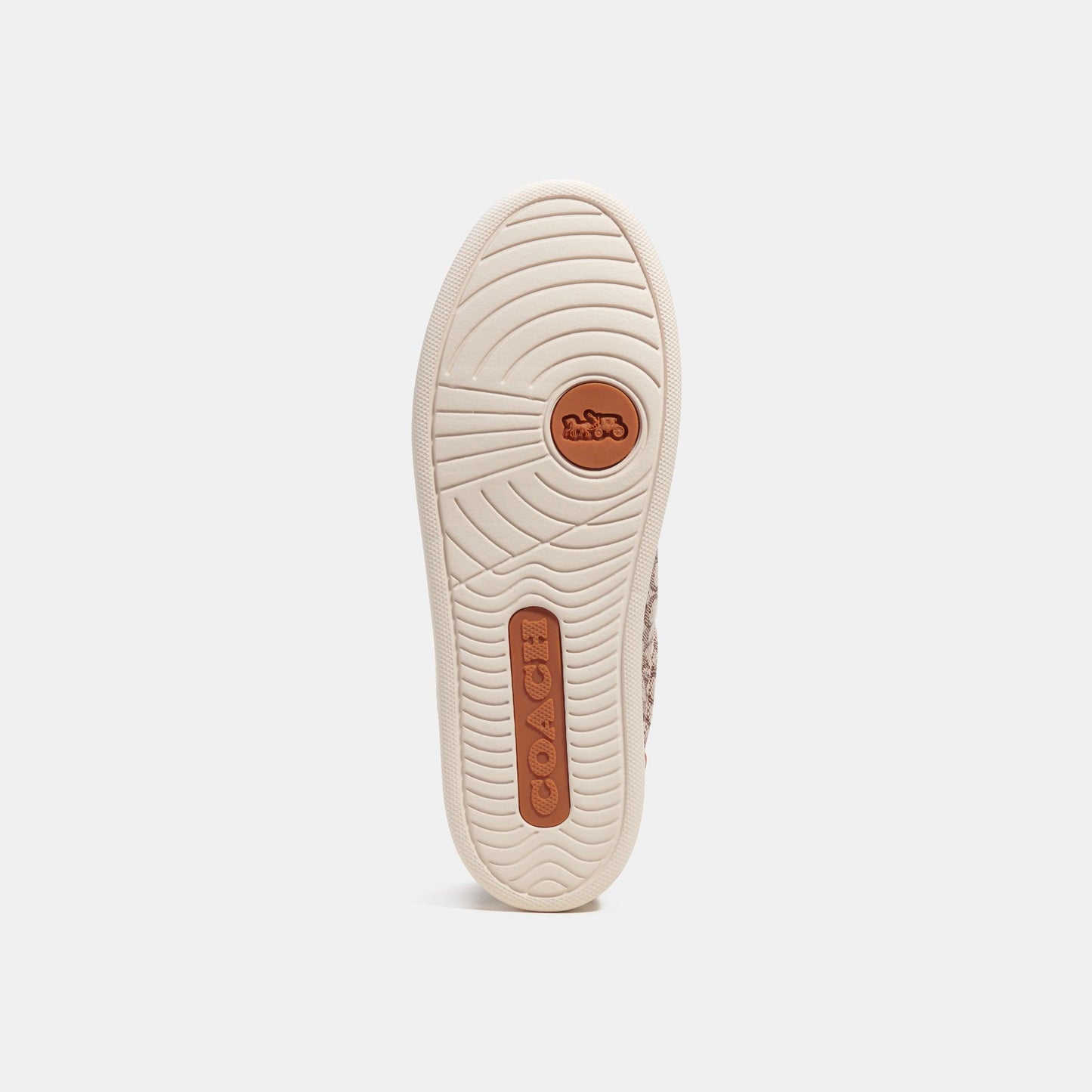 CN171-Lowline Low Top Sneaker In Micro Signature Jacquard-Cocoa/Burnished Amber