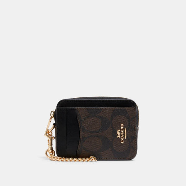 Signature Zip Card Case