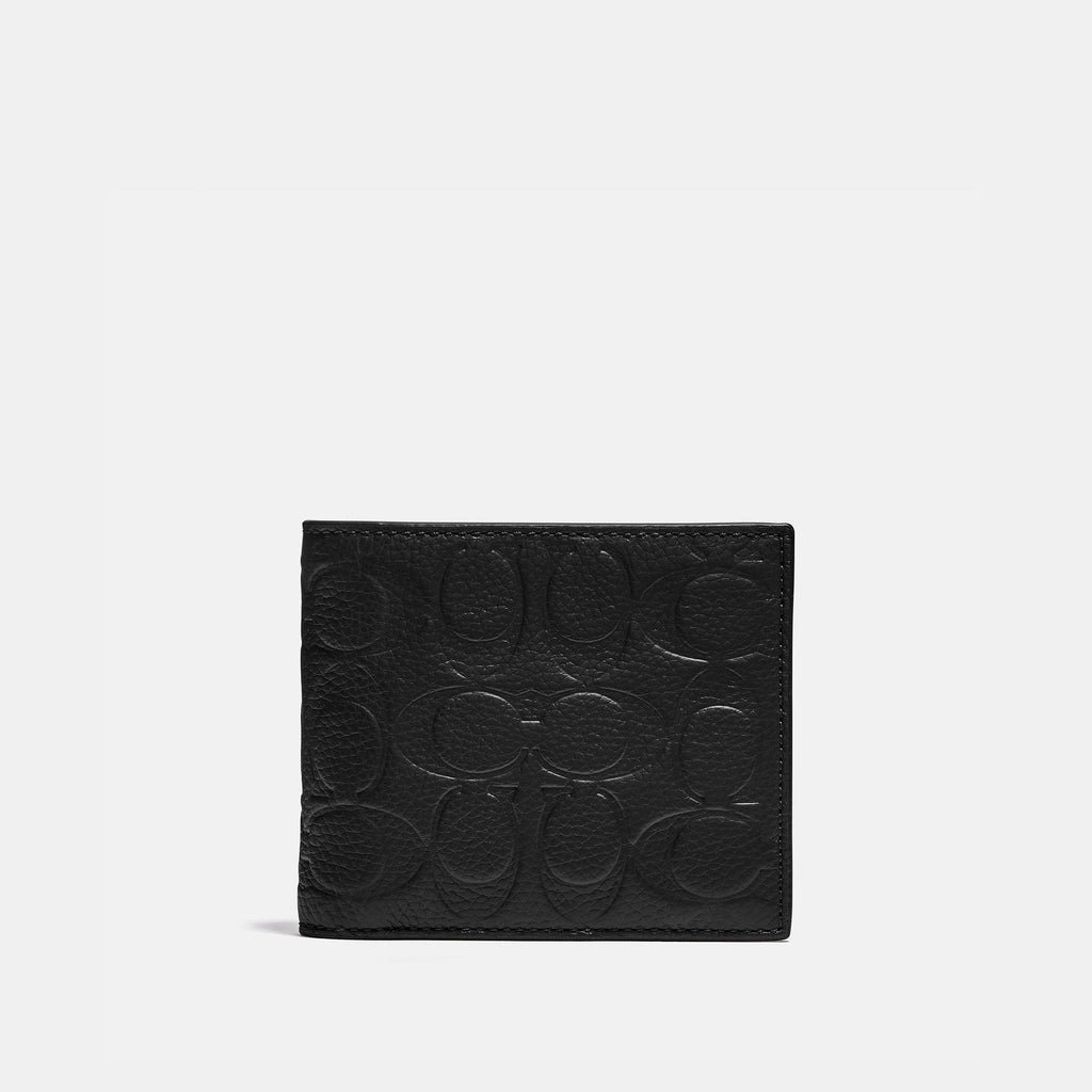 C1231-3-In-1 Wallet In Signature Leather-Black