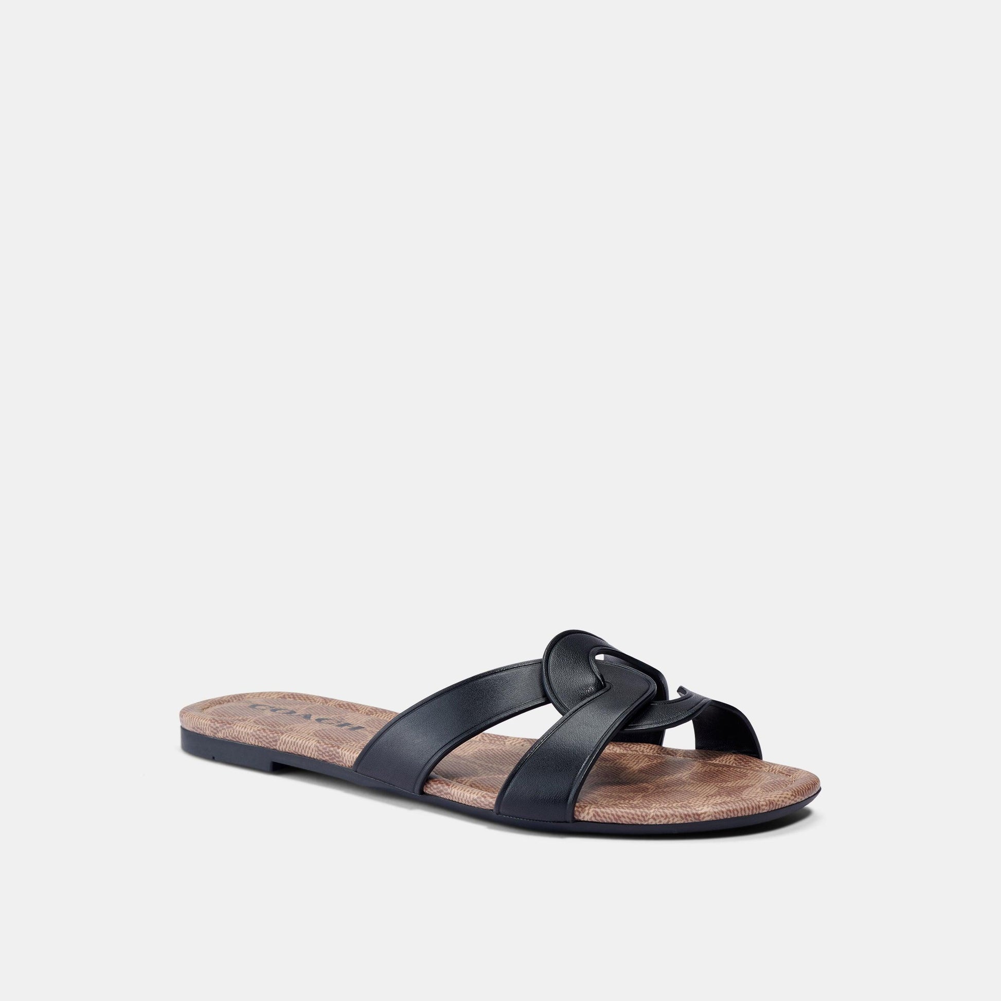 C2310-Essie Leather Sandal-Black