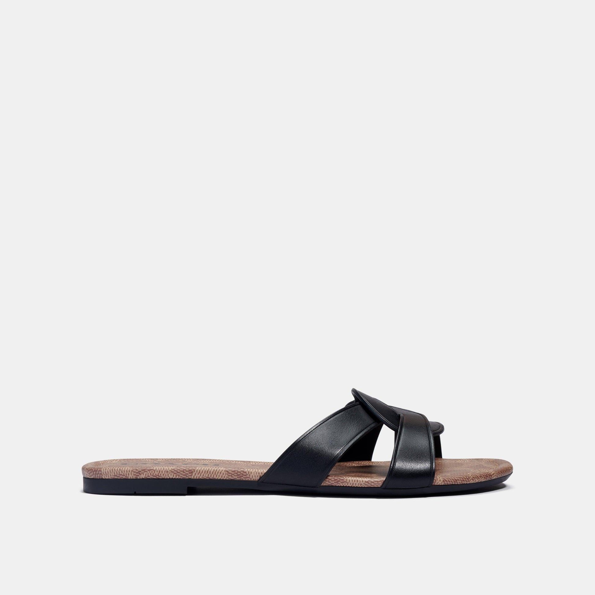 C2310-Essie Leather Sandal-Black
