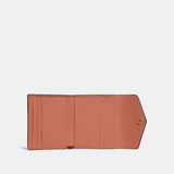 C2329-Colorblock Coated Canvas Signature Wyn Small Wallet-B4Ty9