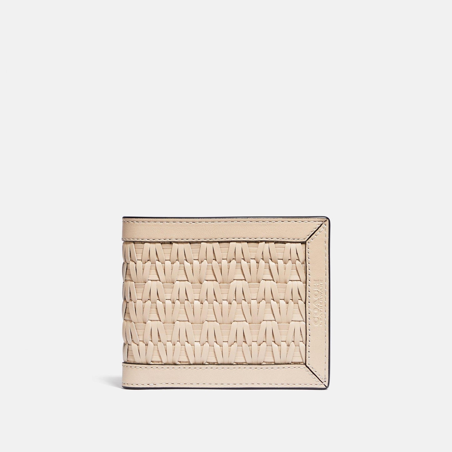 COACH-3-In-1 Wallet With Weaving-C2647-IVO