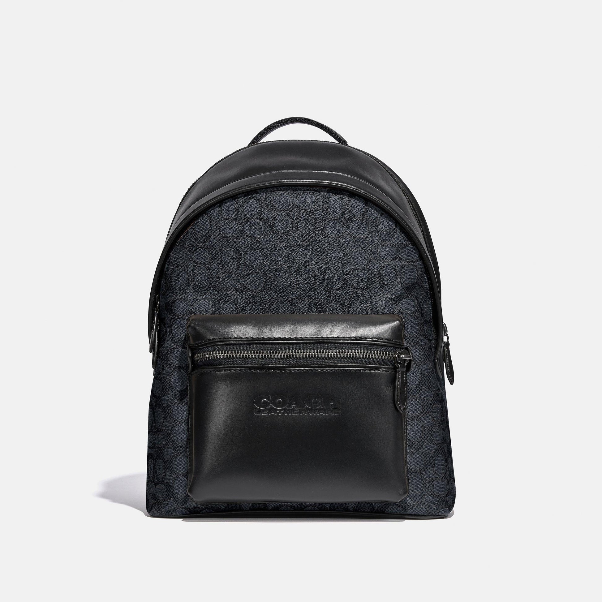 C2670-Signature Charter Backpack-Ji/Charcoal