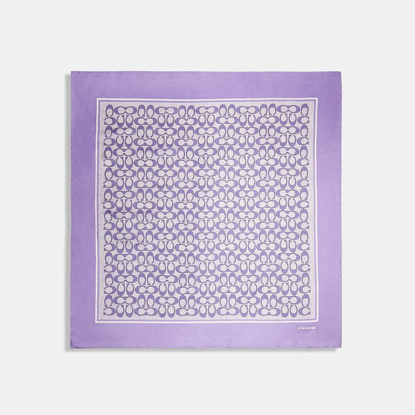 Vintage Signature Print Silk Square Scarf