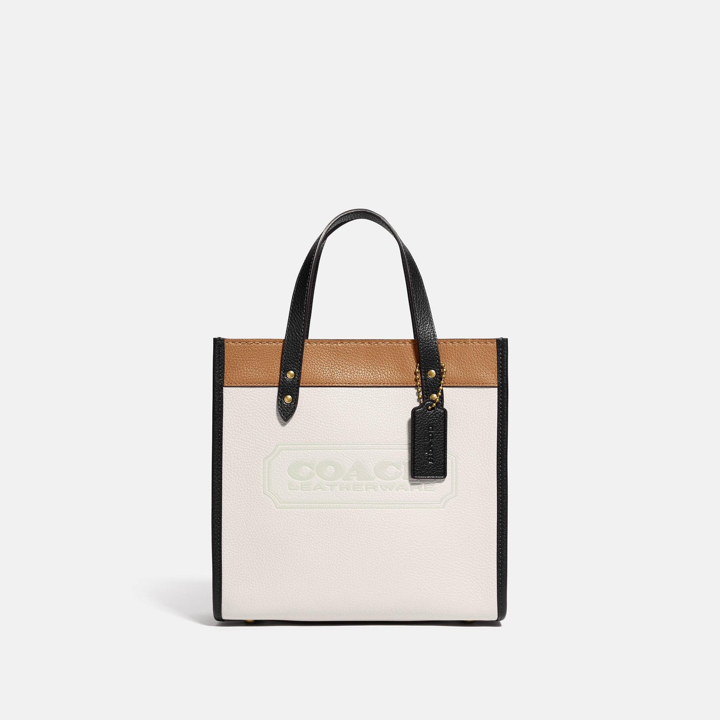 C3461-Field Tote 22 In Colorblock With Coach Badge-B4/Chalk Multi