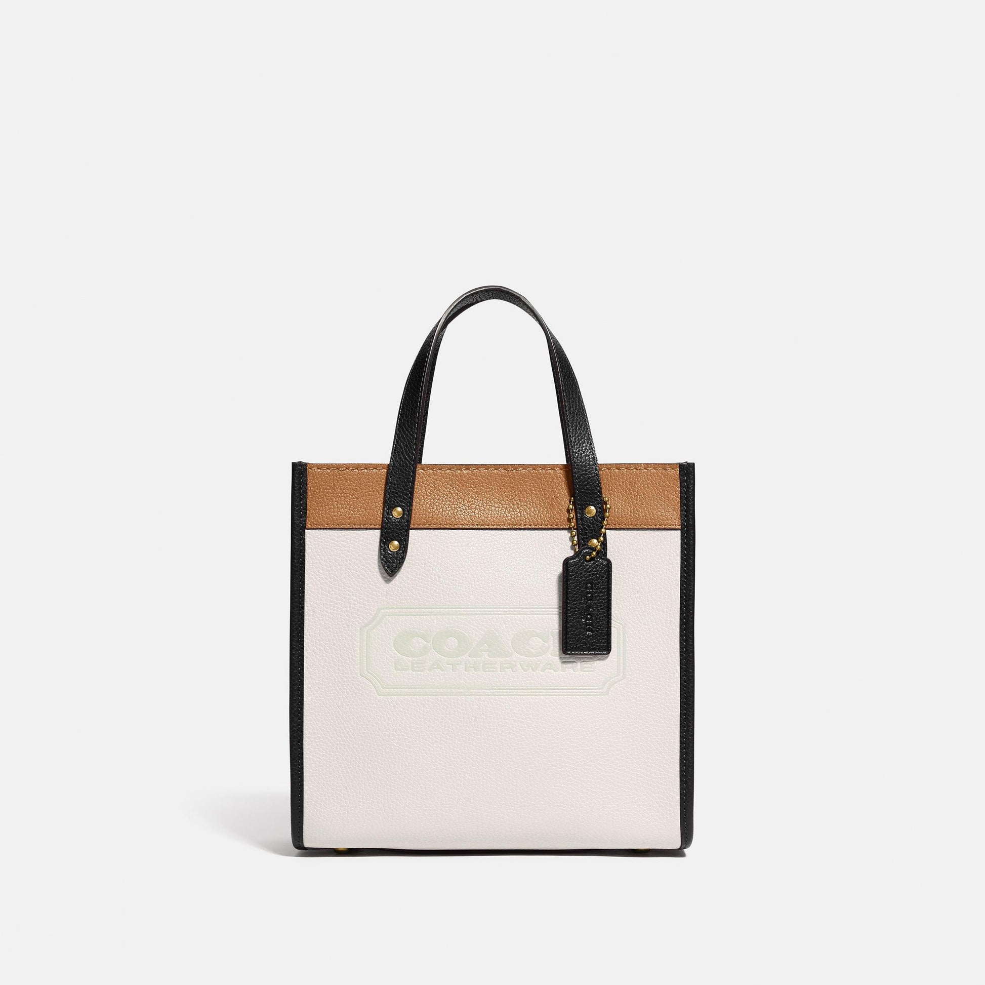 C3461-Field Tote 22 In Colorblock With Coach Badge-B4/Chalk Multi