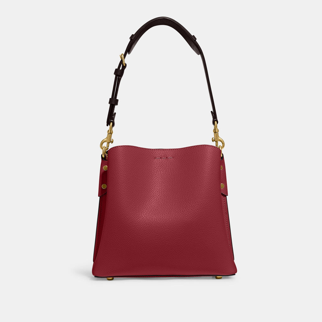 Willow Bucket Bag In Colorblock-C3766-B4/Cherry