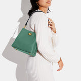 C3766-Willow Bucket Bag In Colorblock-B4/Bright Green Multi