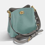 C3766-Willow Bucket Bag In Colorblock-V5/Aqua Multi