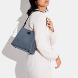 C3766-Willow Bucket Bag In Colorblock-V5/Washed Chambray Multi