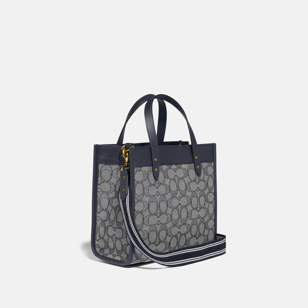 Field Tote 22 In Signature Jacquard