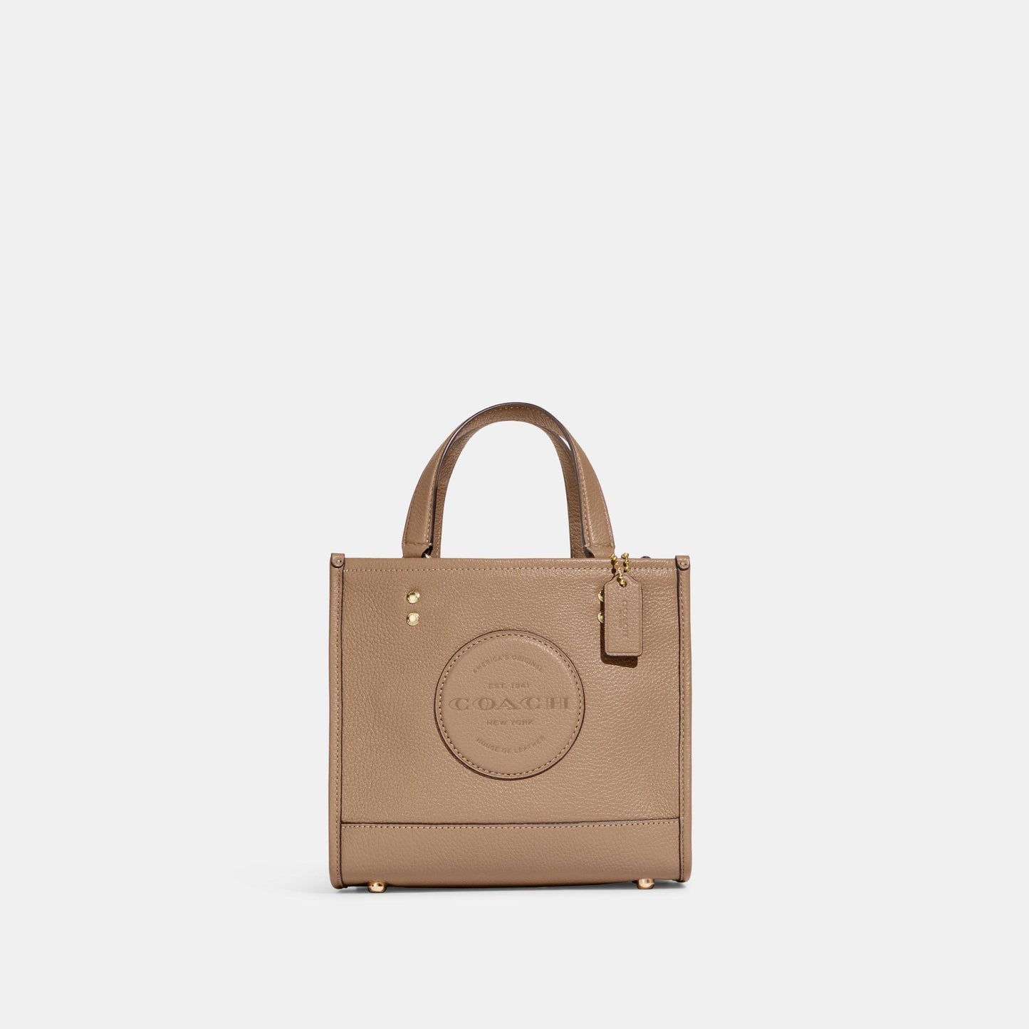 C5268-Dempsey Tote 22 With Coach Patch-IM/Taupe