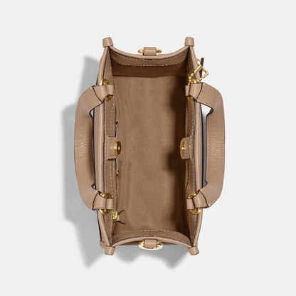 C5268-Dempsey Tote 22 With Coach Patch-IM/Taupe