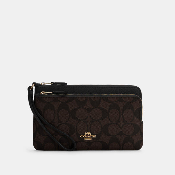 Double Zip Wallet In Signature Canvas