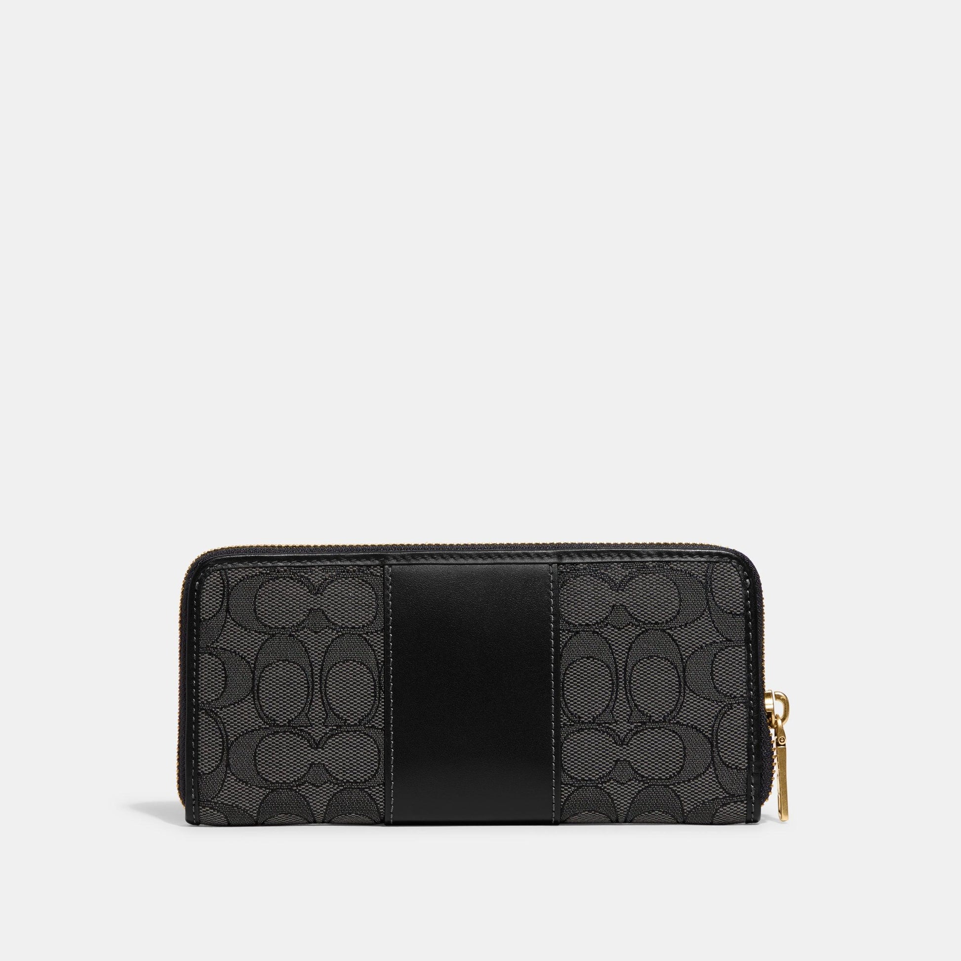 Boxed Slim Accordion Zip Wallet In Signature Textile Jacquard - COACH Saudi Arabia Official Site