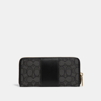 Boxed Slim Accordion Zip Wallet In Signature Textile Jacquard - COACH Saudi Arabia Official Site