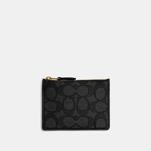 Boxed Mini Skinny Id Case In Signature Textile Jacquard