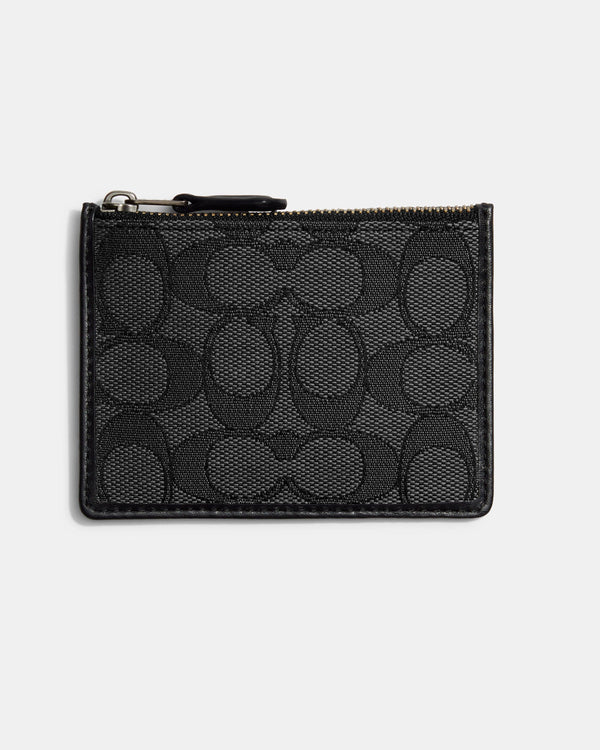 Boxed Mini Skinny Id Case In Signature Textile Jacquard
