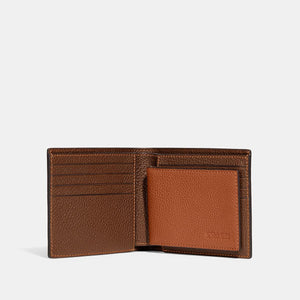 Coach leather wallet on sale price