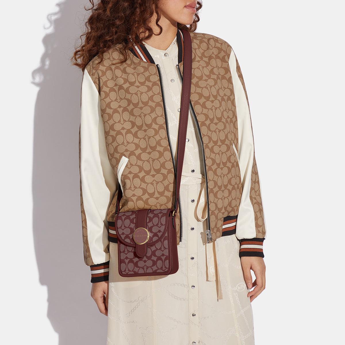 North/South Lonnie Crossbody In Signature Jacquard - COACH Saudi Arabia Official Site