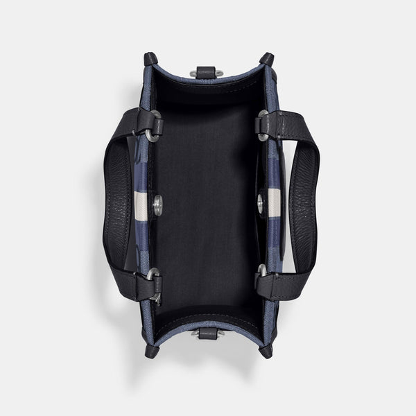 Dempsey Tote 22 In Signature Jacquard With Stripe And Coach Patch
