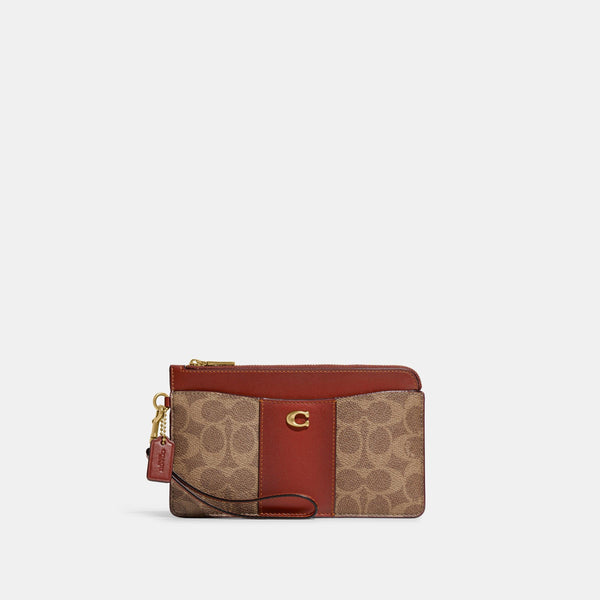 L-Zip Wristlet In Signature Canvas