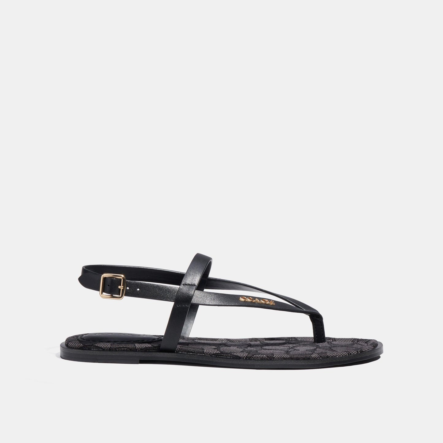 coach-JOSIE LEATHER SANDAL-C8923-Black