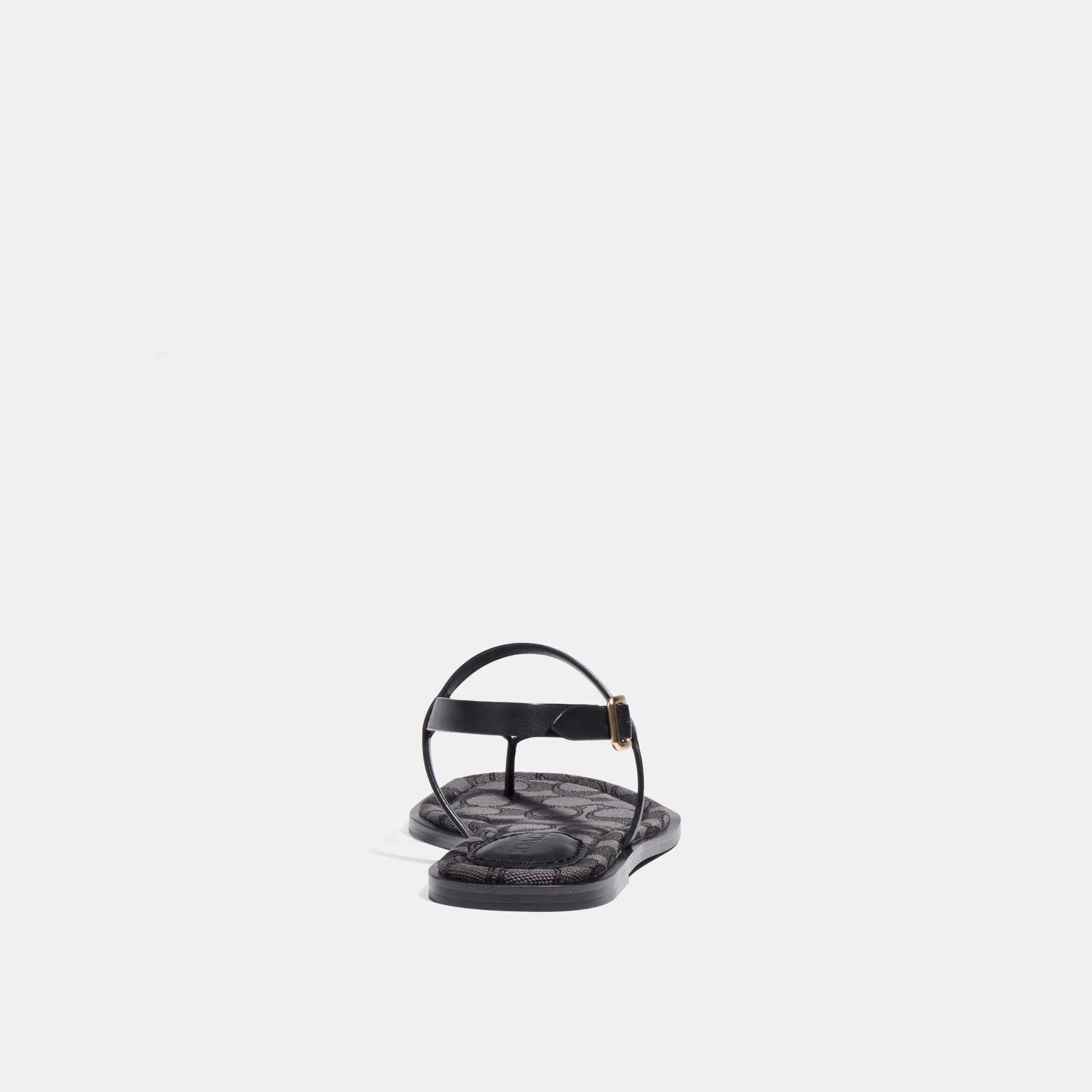 coach-JOSIE LEATHER SANDAL-C8923-Black