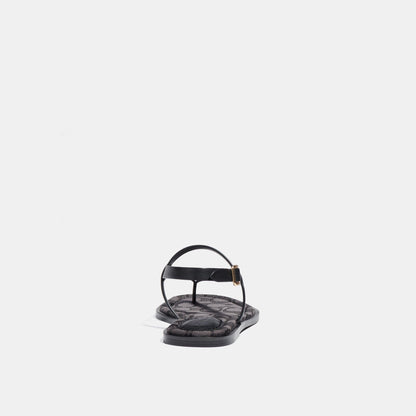coach-JOSIE LEATHER SANDAL-C8923-Black
