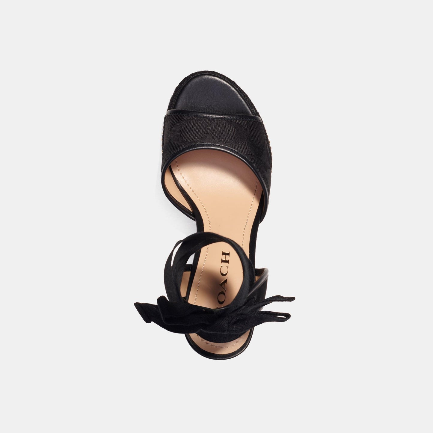 Page Wedge In Recycled Signature Jacquard-C8931-Black