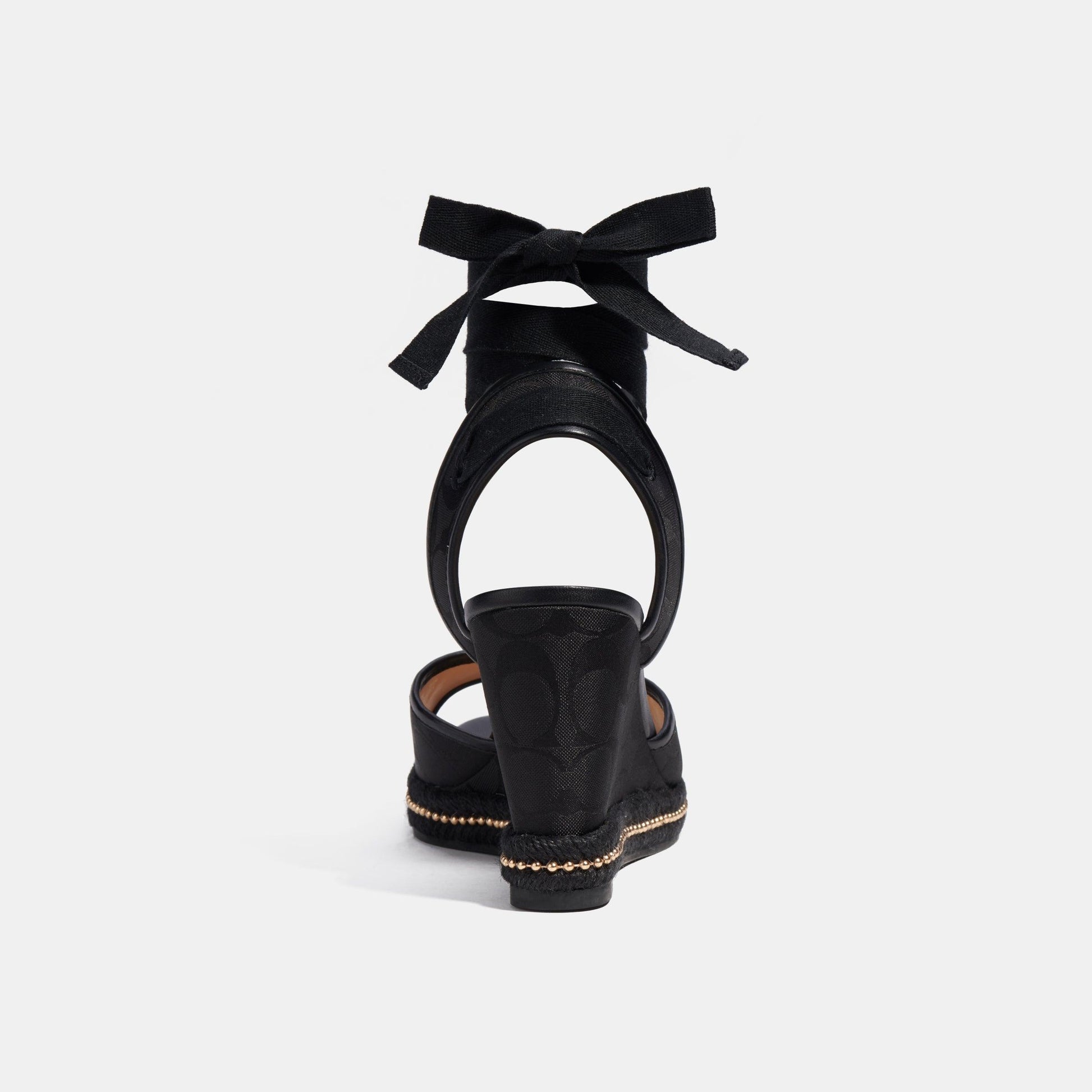 Page Wedge In Recycled Signature Jacquard-C8931-Black
