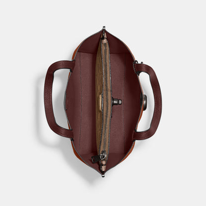 Willow Tote 24 In Colorblock With Signature Canvas Interior - COACH Saudi Arabia Official Site