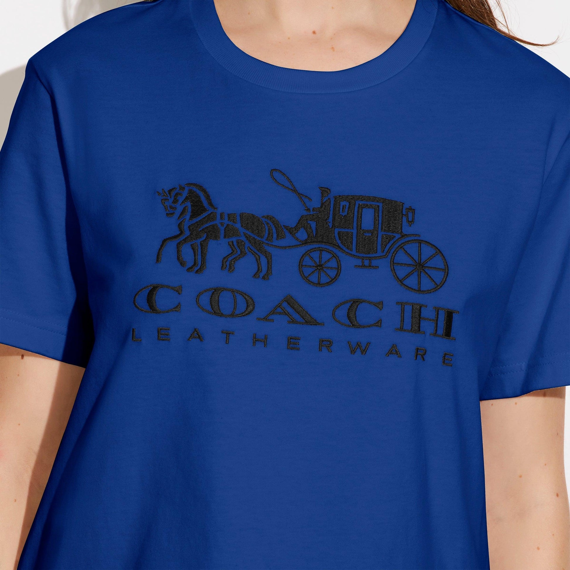 Horse And Carriage T-Shirt In Organic Cotton - COACH Saudi Arabia Official Site