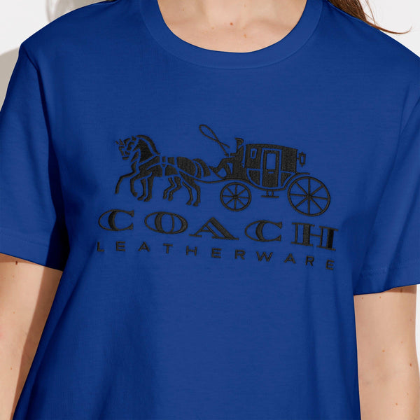 Horse And Carriage T-Shirt In Organic Cotton
