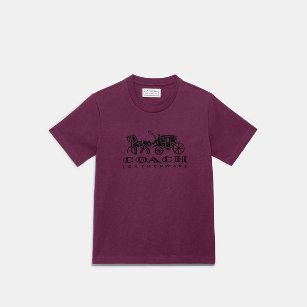 Horse And Carriage T-Shirt In Organic Cotton