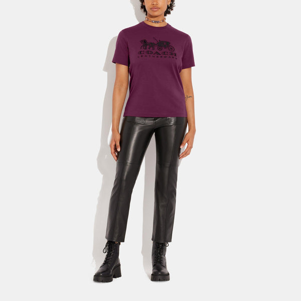Horse And Carriage T-Shirt In Organic Cotton