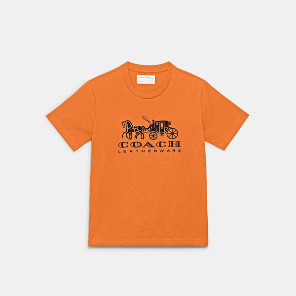 Horse And Carriage T-Shirt In Organic Cotton
