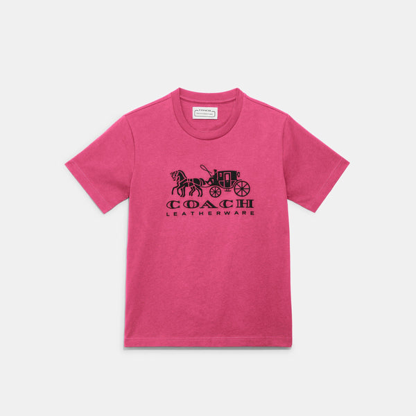 Horse And Carriage T-Shirt In Organic Cotton