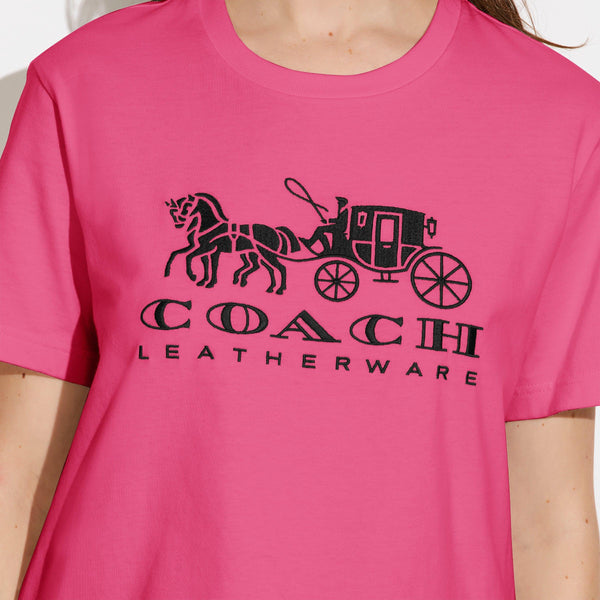 Horse And Carriage T-Shirt In Organic Cotton