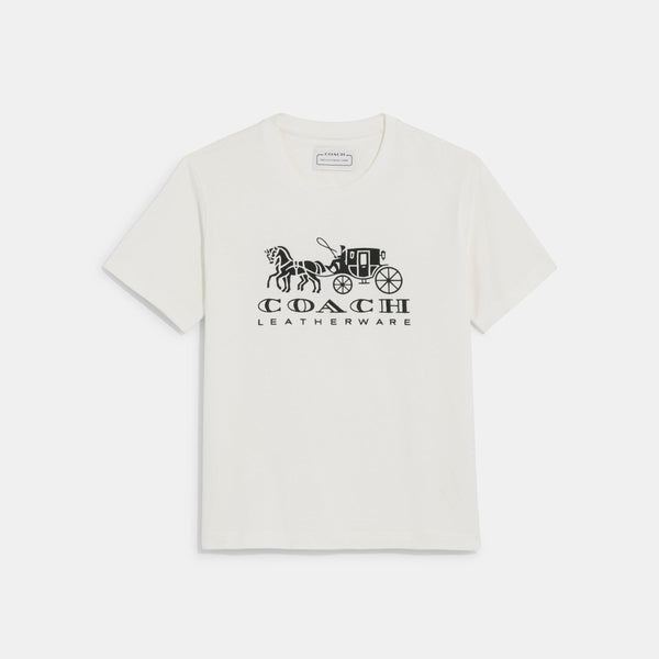 Horse And Carriage T-Shirt In Organic Cotton